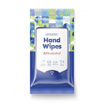 Wipes hand 62% alkohol 20 st