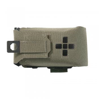 Warrior Laser Cut Small Horizontal Individual First Aid Kit Pouch Ranger Green